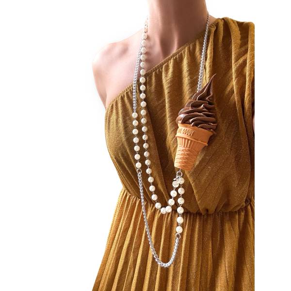 COLLANA GELATO AL CIOCCOLATO