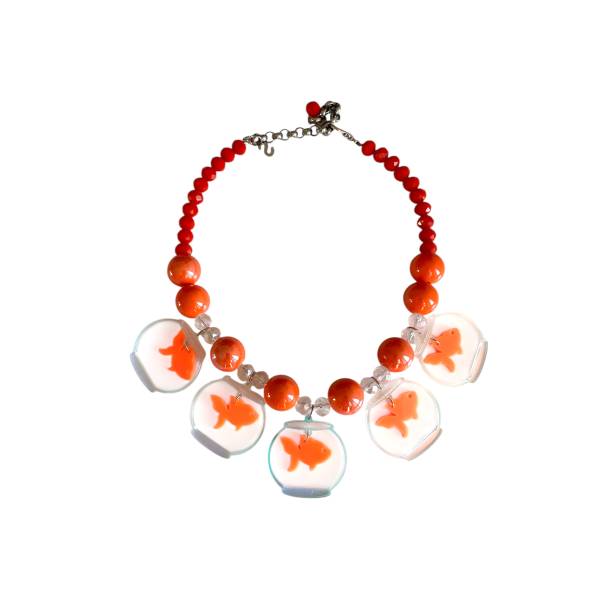 COLLANA PESCI ROSSI