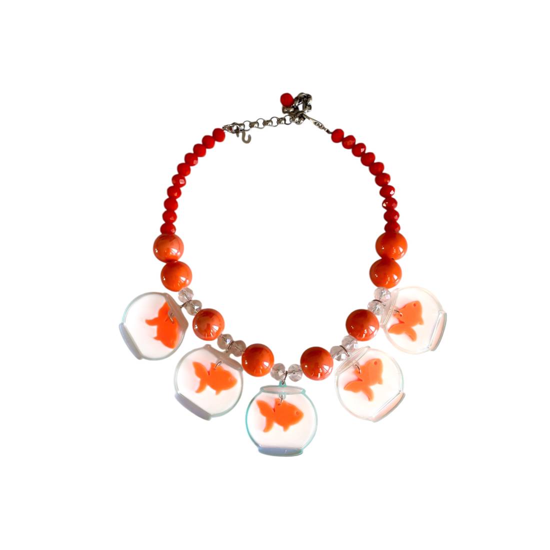 COLLANA PESCI ROSSI