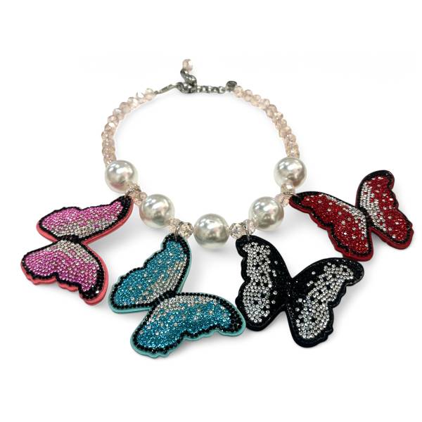 COLLANA FARFALLE CRYSTAL