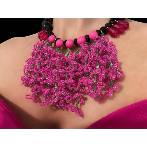 COLLANA FIORI FUCSIA IN... 2