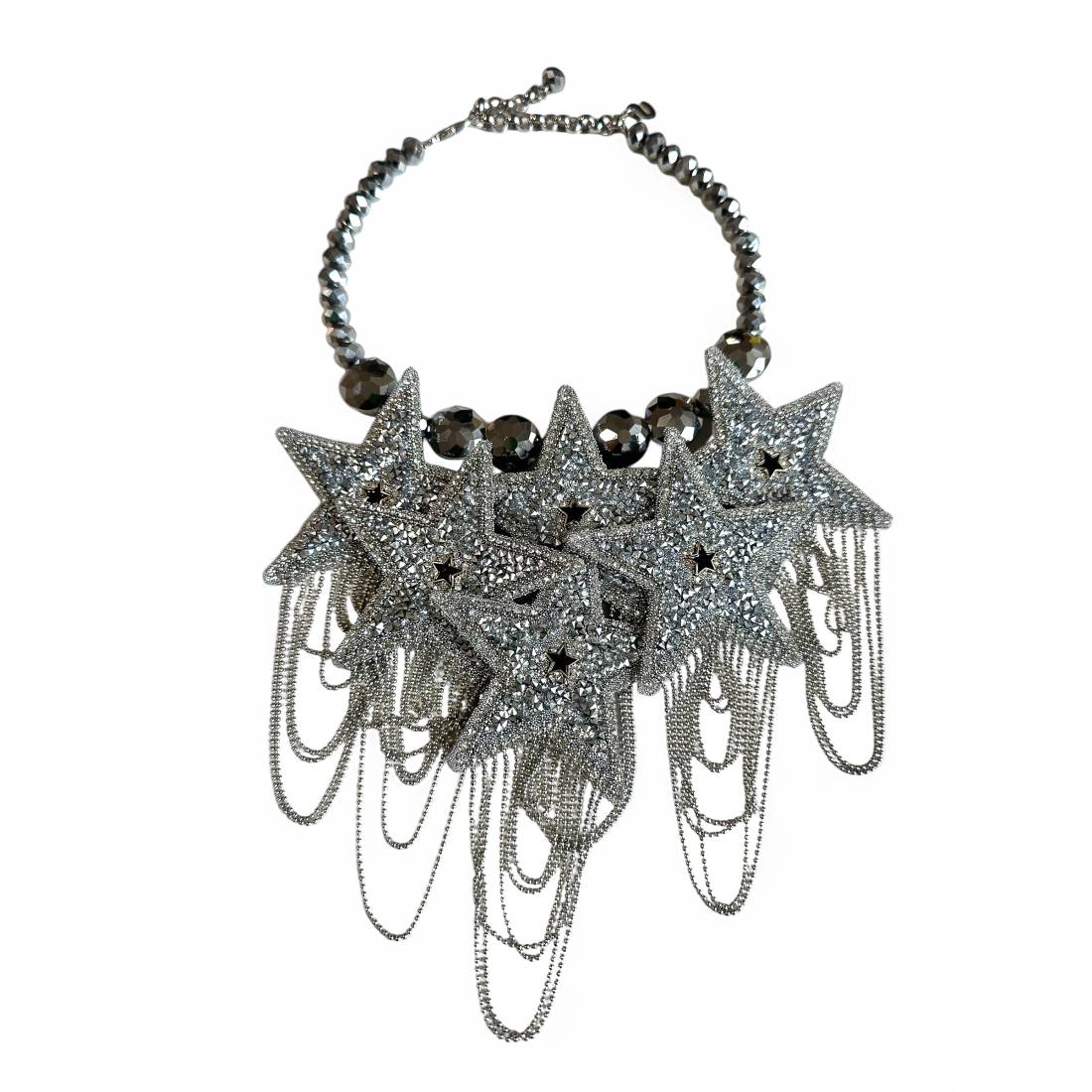 THUN Collana 3 Stelle – Gioiello In Ottone E Bronzo Galvanizzato Con Oro O Palladio