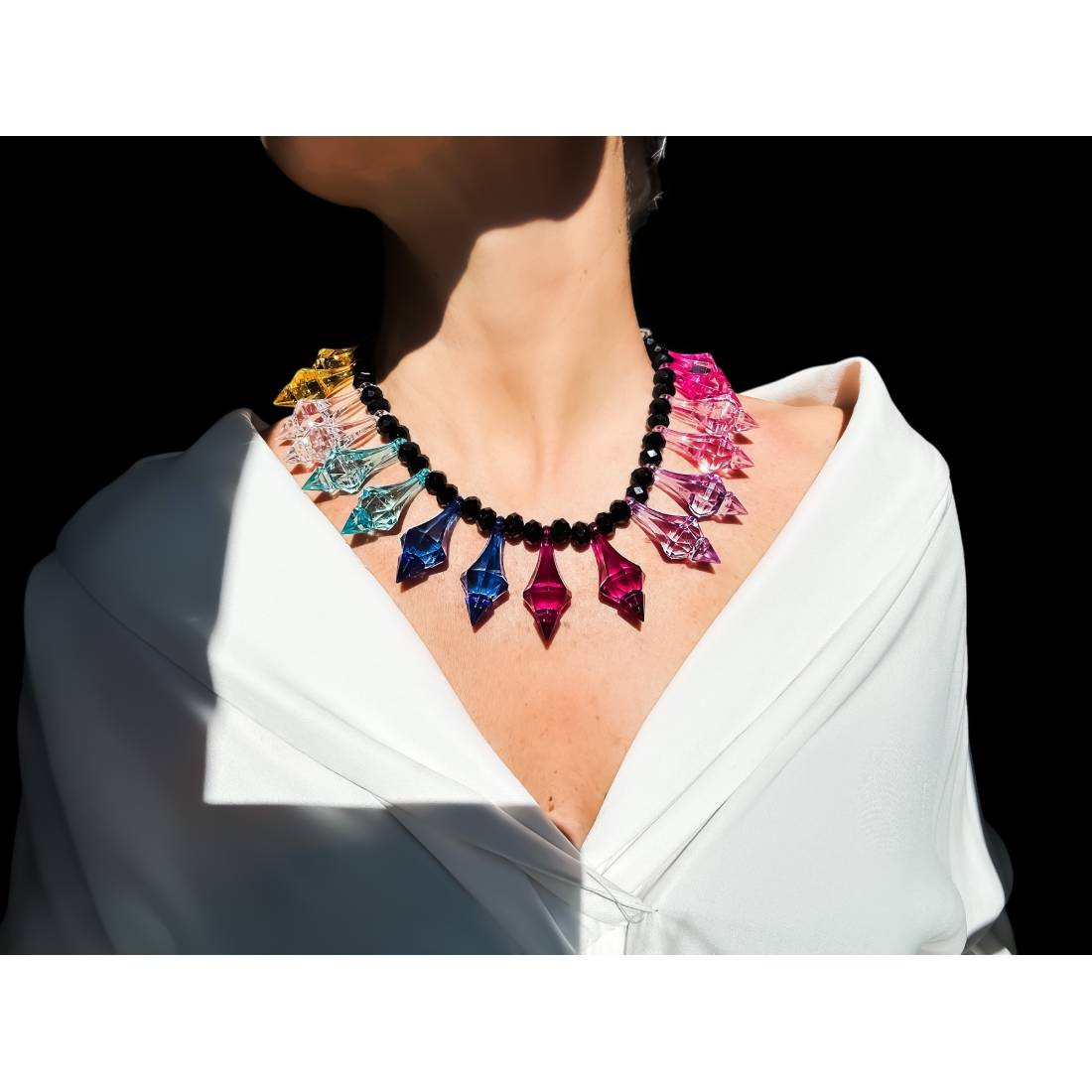 COLLANA CRISTALLI LUNGHI ULTI COLOR