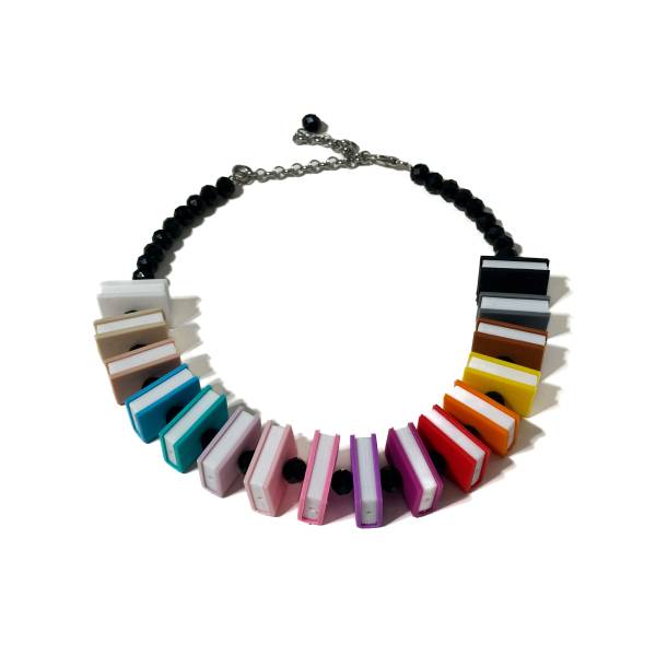 COLLANA MINI LIBRI SILICONE