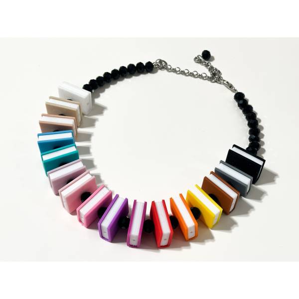COLLANA MINI LIBRI SILICONE 2
