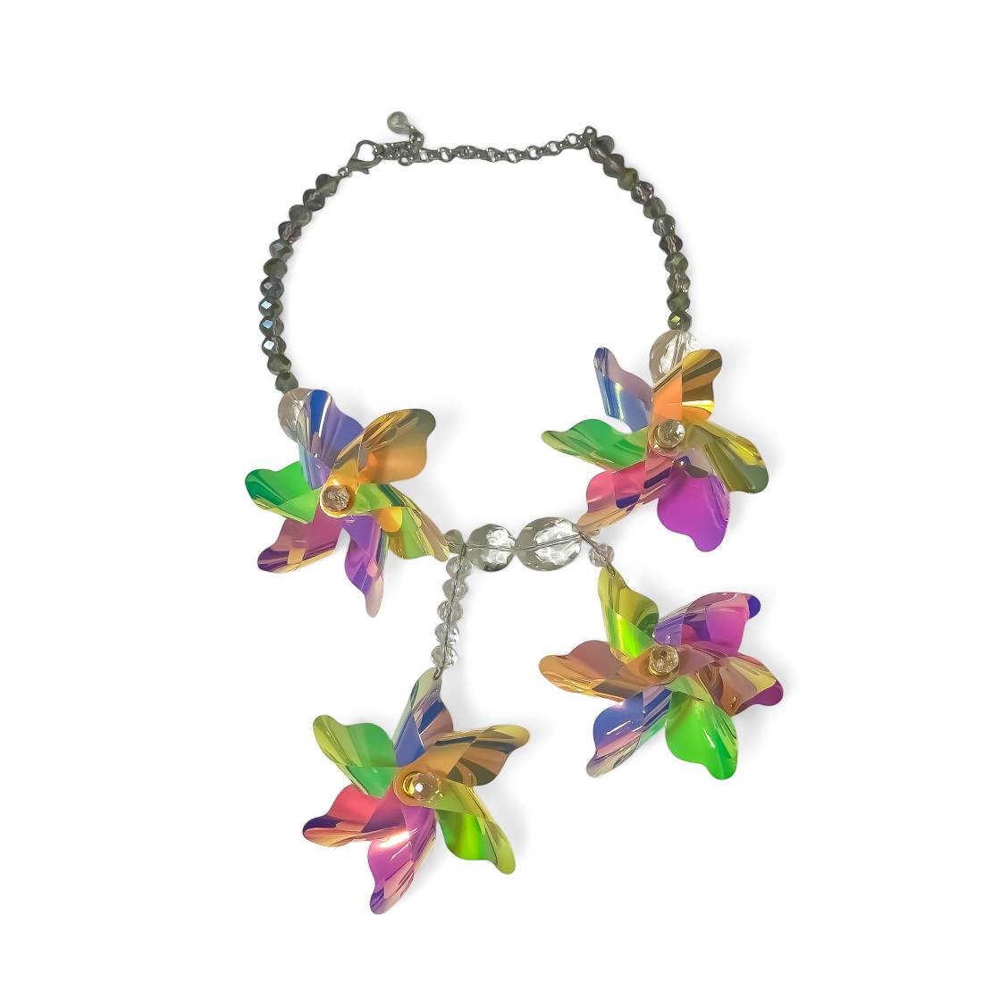 COLLANA GIRANDOLE CANGIANTI