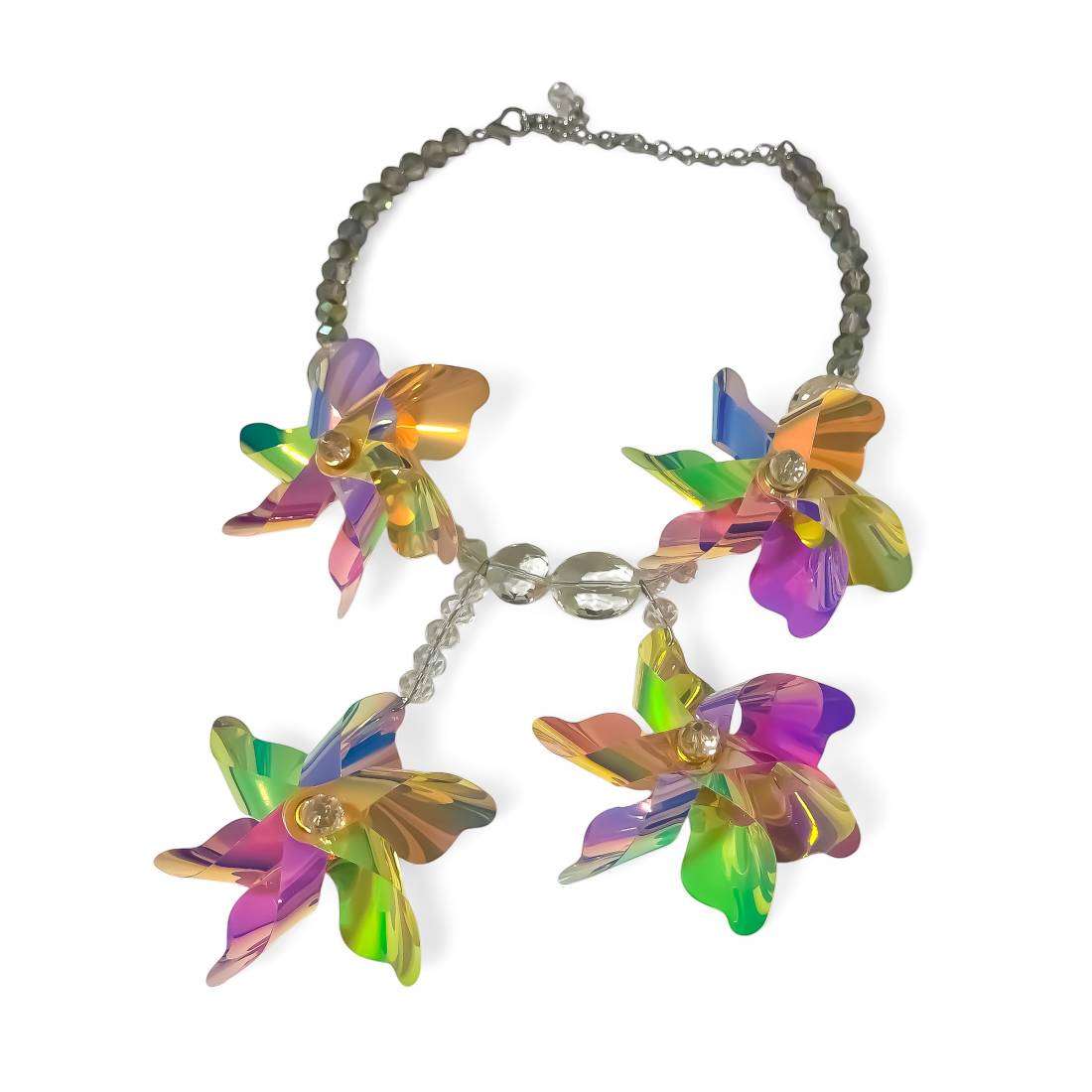 COLLANA GIRANDOLE CANGIANTI