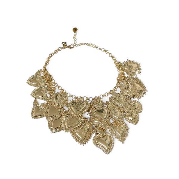 COLLANA CUORI SACRI GOLD