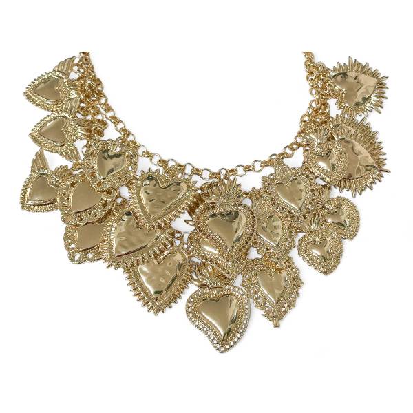 COLLANA CUORI SACRI GOLD 2