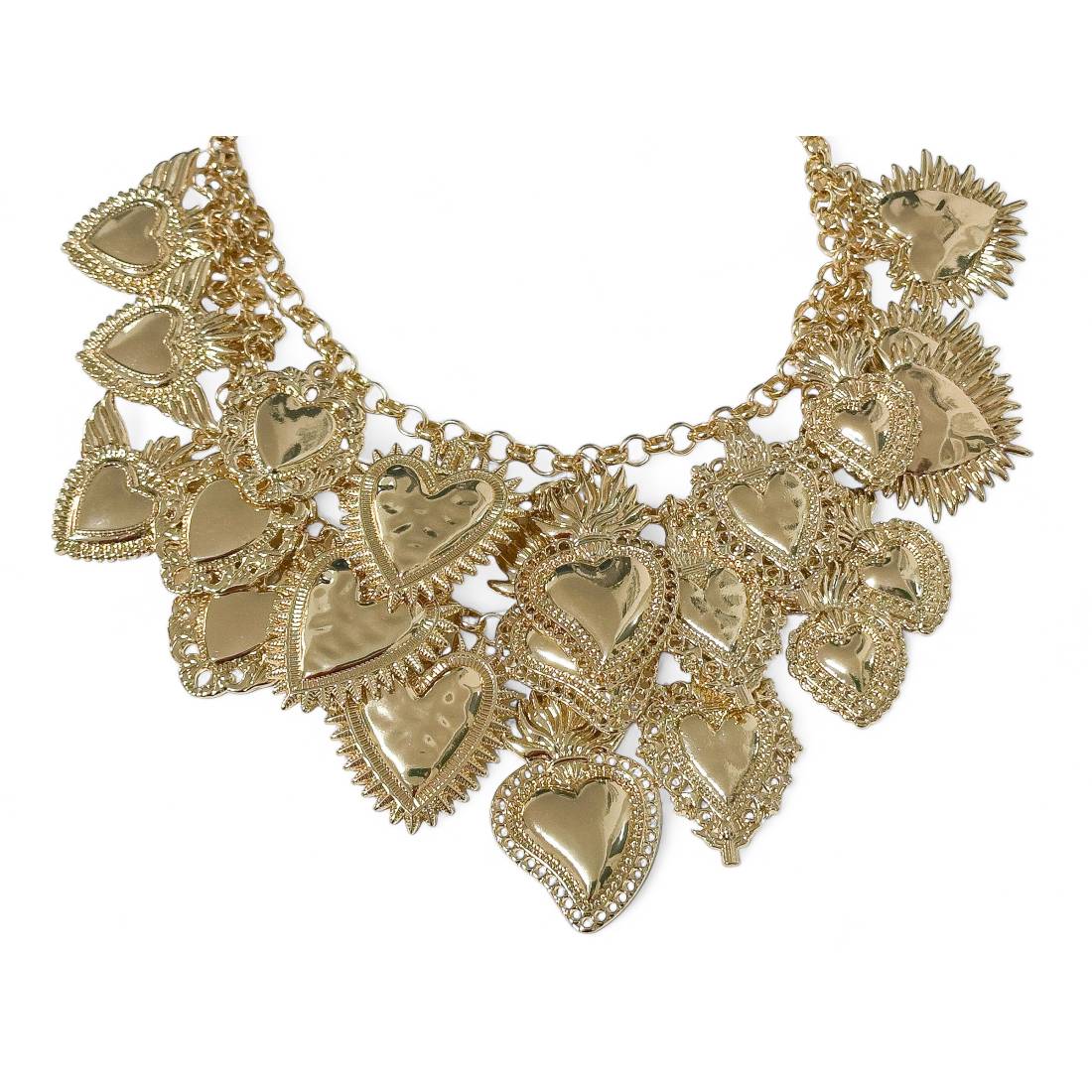 COLLANA CUORI SACRI GOLD