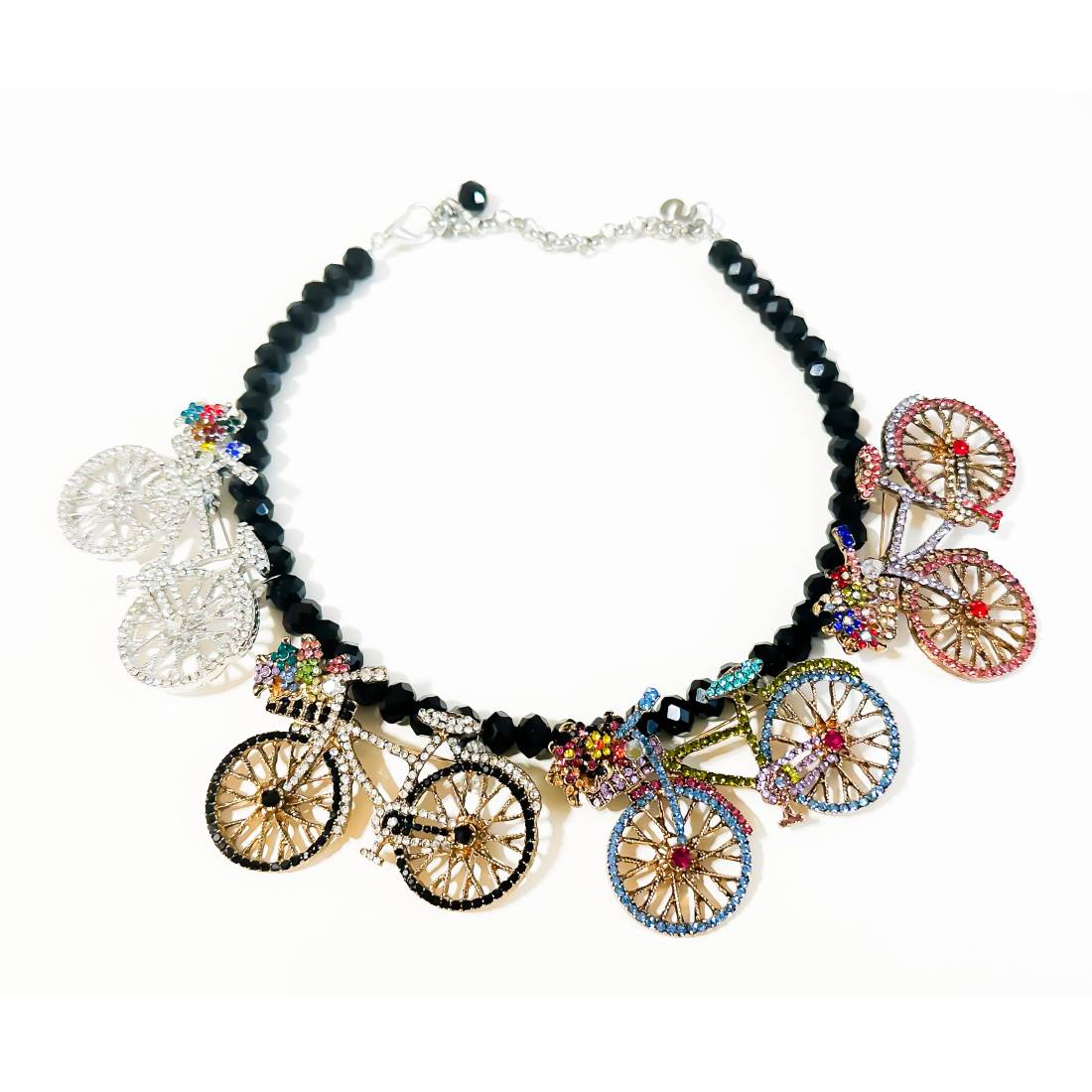 COLLANA BICICLETTE CRISTALLO