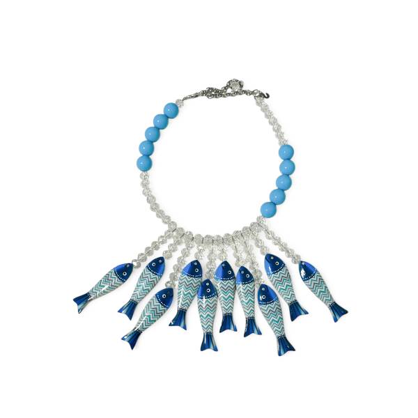 COLLANA PESCI BLU NEW