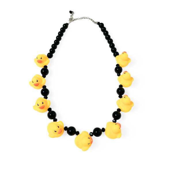 COLLANA PAPERE GIALLE LUNGA