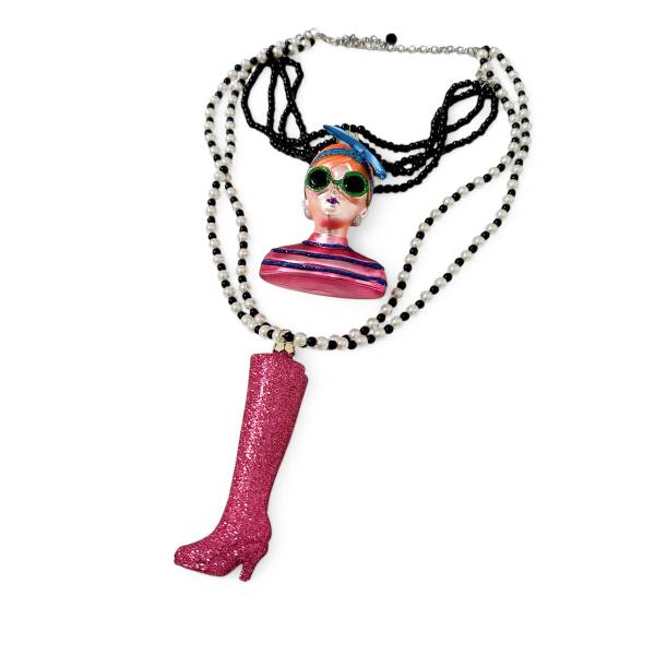 COLLANA DONNA CON STIVALI