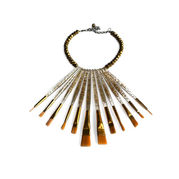 COLLANA PENNELLI PAGLIUZZE ORO 2