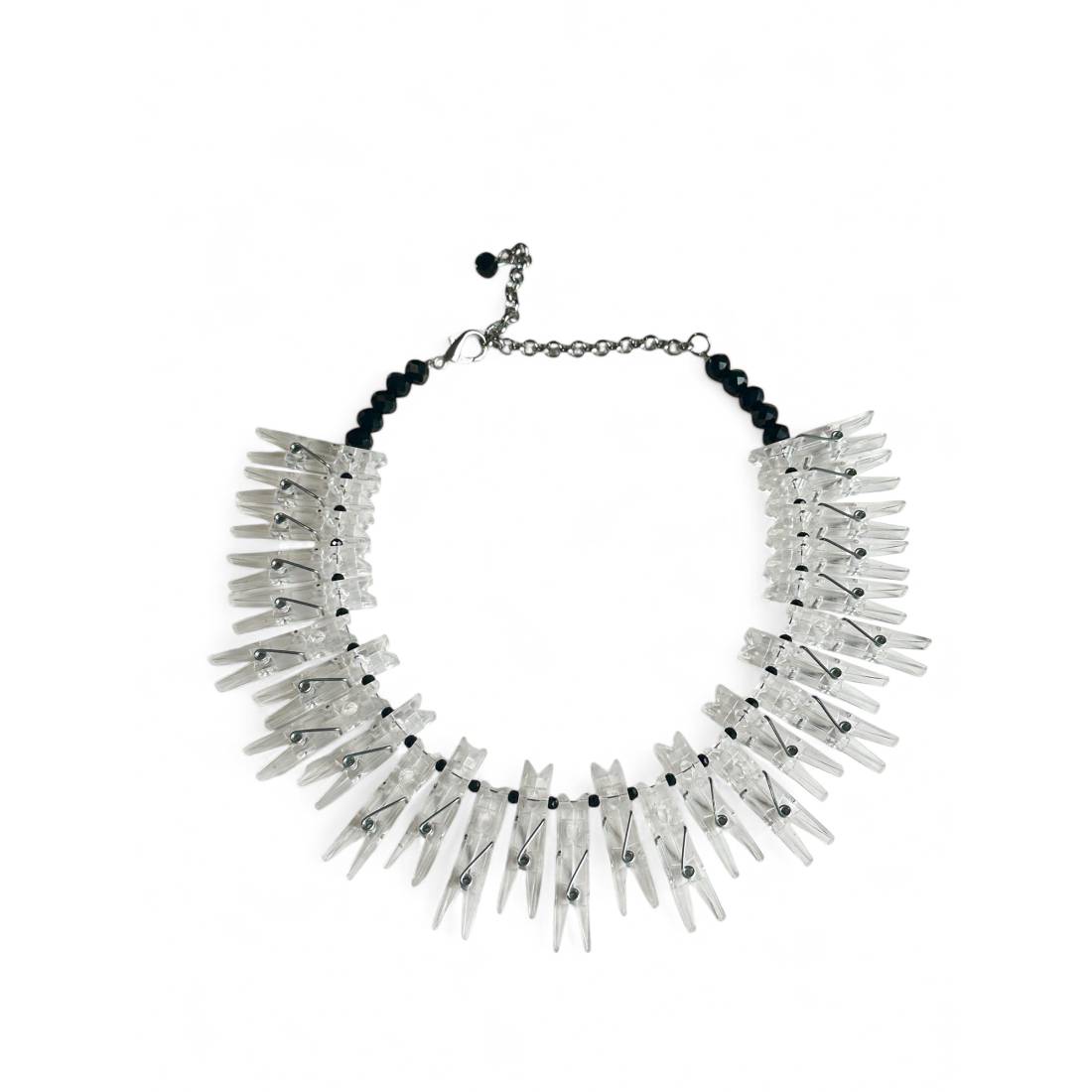 COLLANA MINI PINZETTE TRASPARENTI