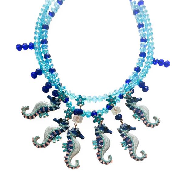 COLLANA CAVALLUCCI MARINI BLU