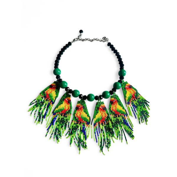 COLLANA PAPPAGALLI PERLINE