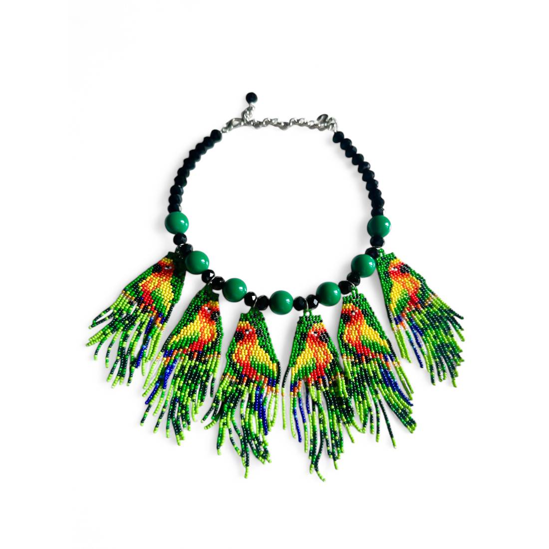 COLLANA PAPPAGALLI PERLINE