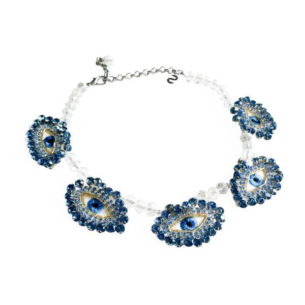 COLLANA OCCHI PERLINE E...