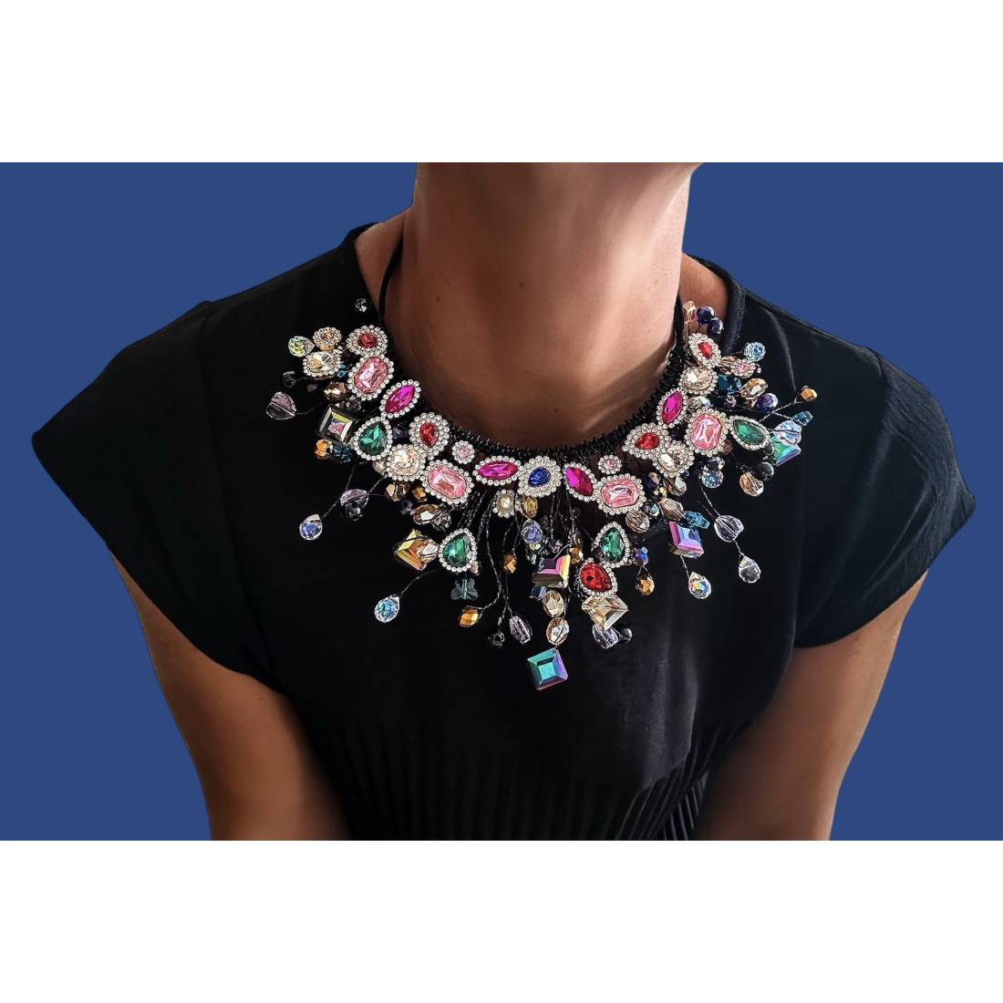 COLLANA STRASS COLOR