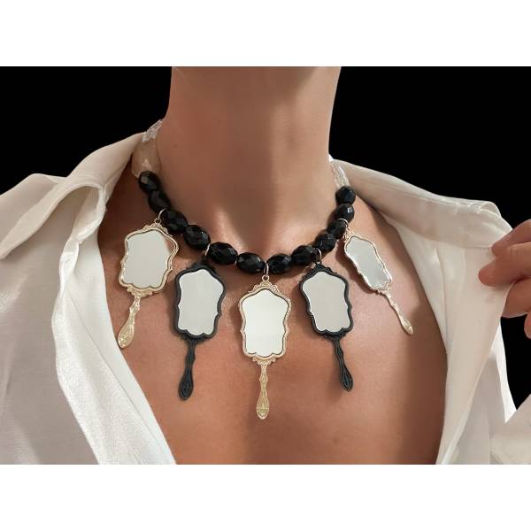 COLLANA SPECCHI GOLD AND BLACK 2