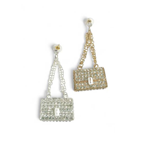 ORECCHINI BORSE CRYSTAL ORO...