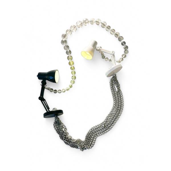 COLLANA LAMP BLACK AND WHITE