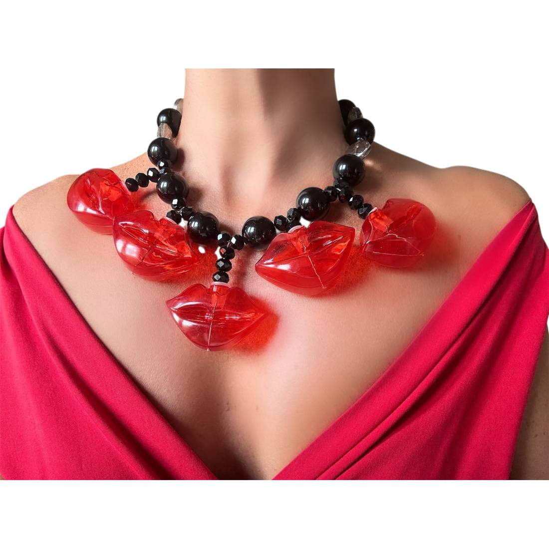 COLLANA LIP TRASPARENTI