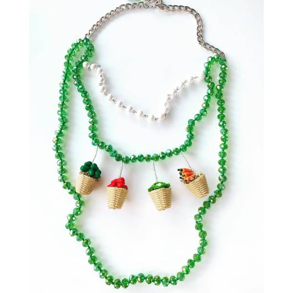 COLLANA VERDURE LUNGA