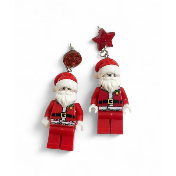 ORECCHINI BABBO NATALE ROBOT