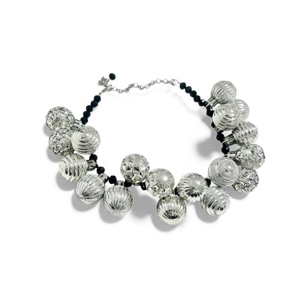 COLLANA BOLLE ARGENTO DECOR