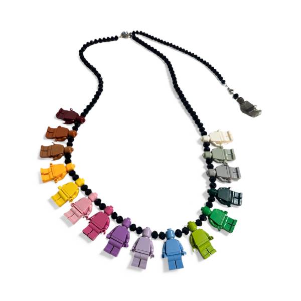 COLLANA MINI ROBOT LUNGA