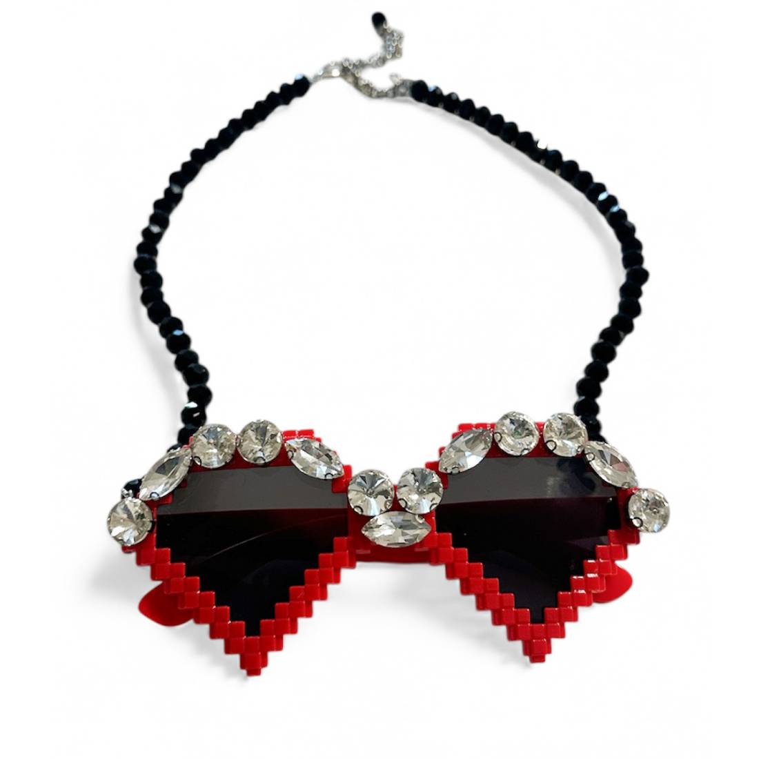 COLLANA OCCHIALI CUORE CRISTALLO
