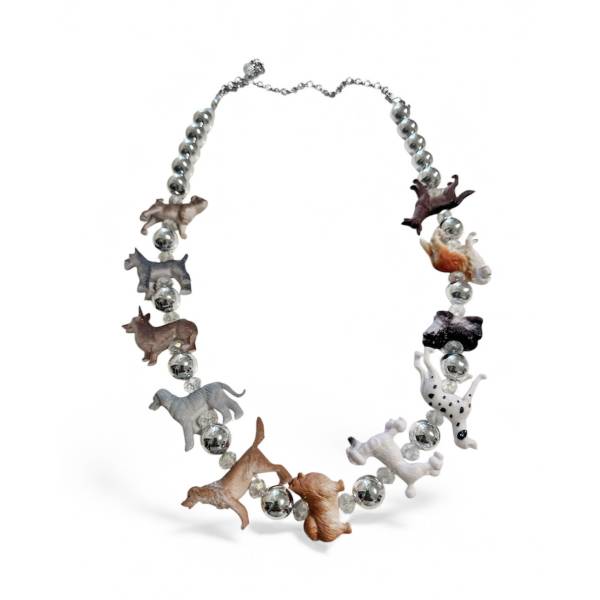 COLLANA CANI IN FILA LUNGA