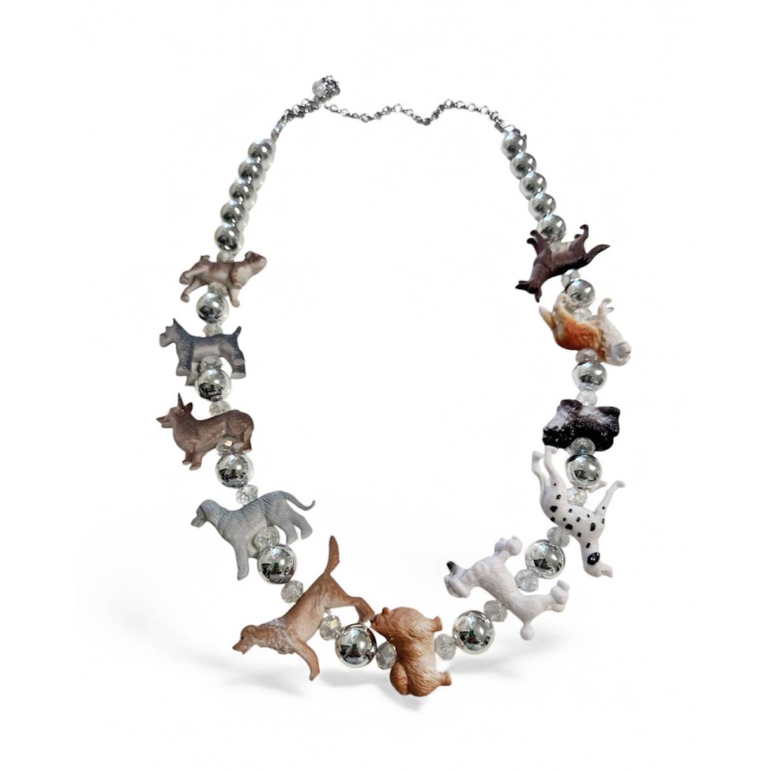 COLLANA CANI IN FILA LUNGA