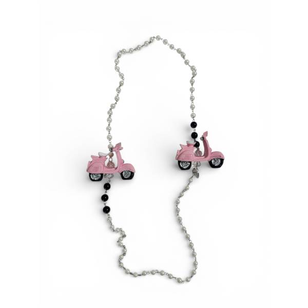 COLLANA MINI VESPE 50 ROSA