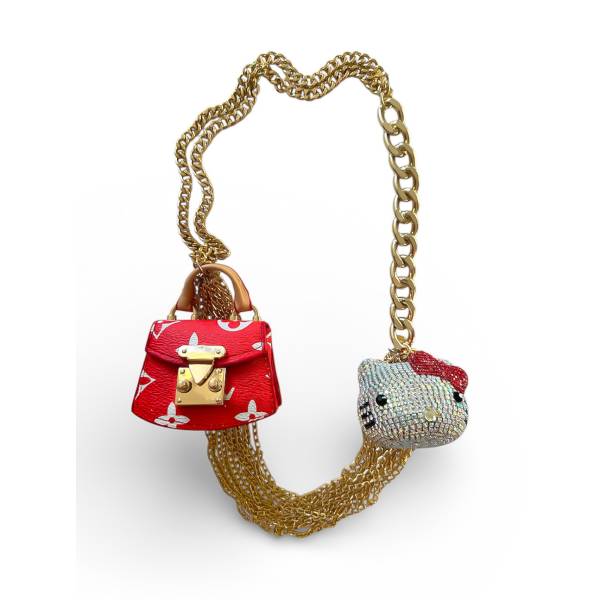COLLANA BORSA CON KITTY