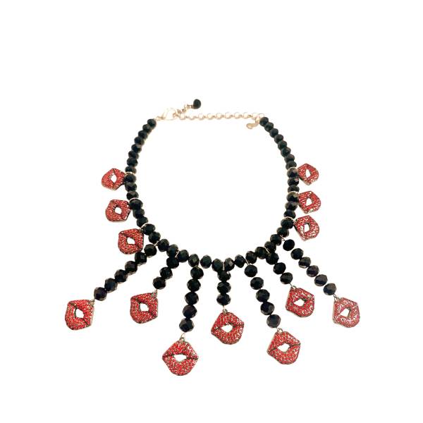 COLLANA MINI BOCCHE CRISTALLO