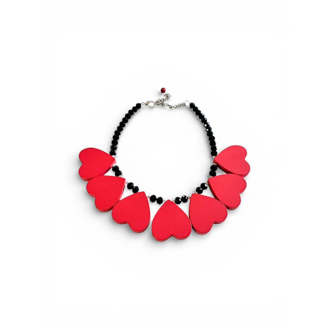 COLLANA CUORI LEGNO GIROCOLLO