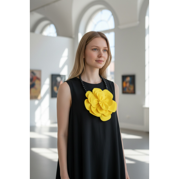 COLLANA FIORE GIALLO 2