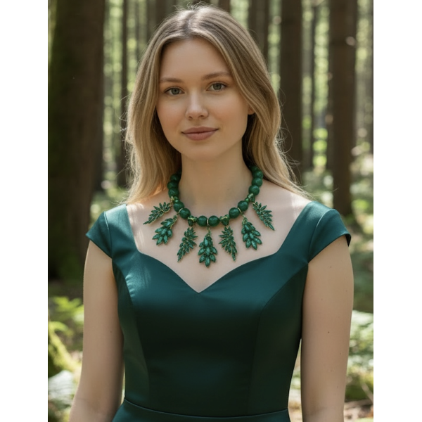 COLLANA PAVONE GREEN 2