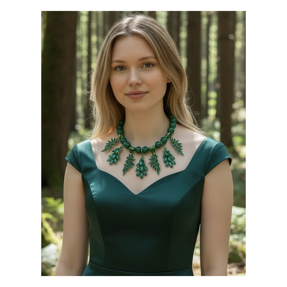 COLLANA PAVONE GREEN