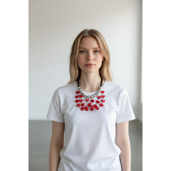 COLLANA CUORI A FILO 2