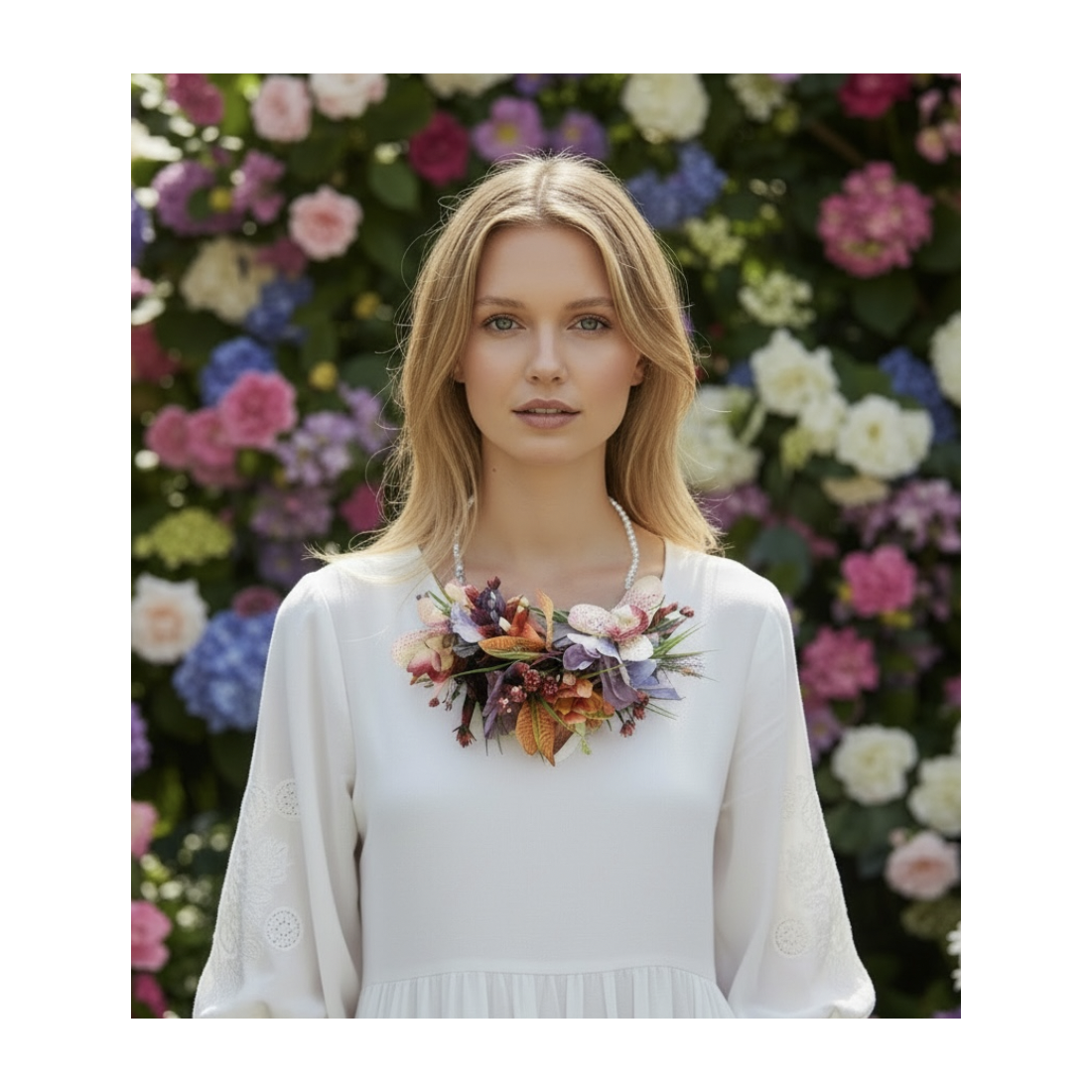 COLLANA FIORI MIX COLOR