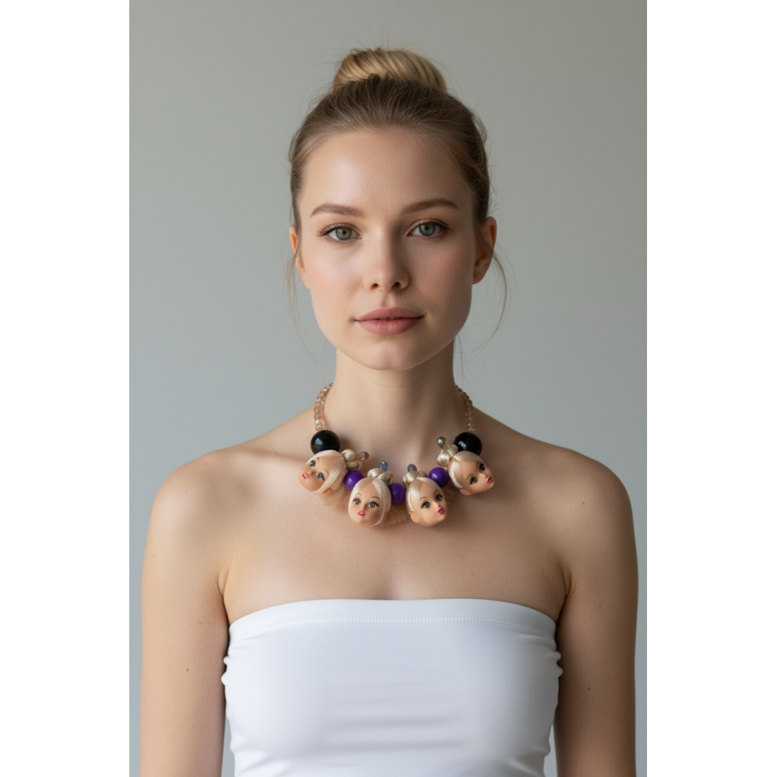 COLLANA TESTE VISO CRYSTAL GIRLS