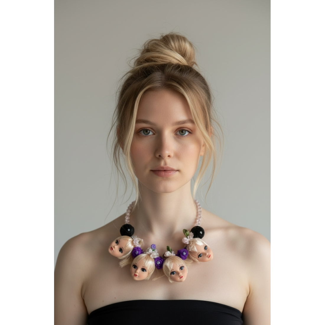 COLLANA TESTE VISO CRYSTAL GIRLS
