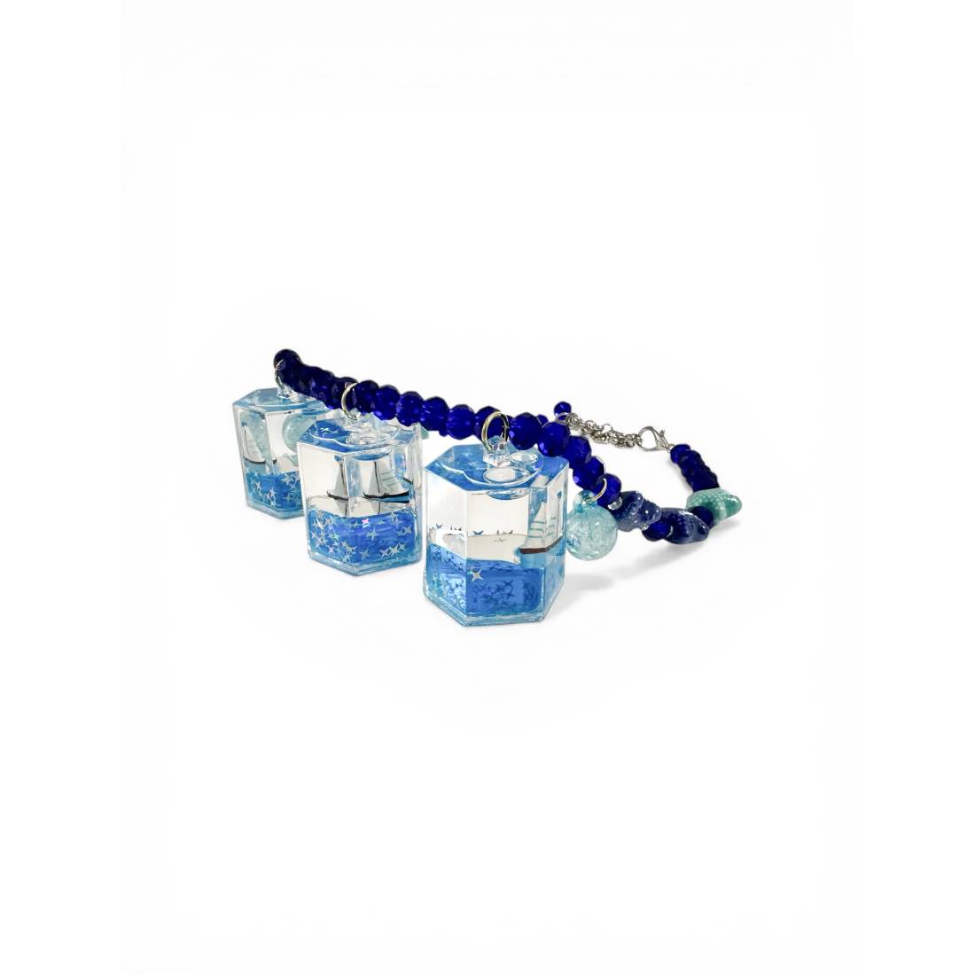 COLLANA BARCHETTA BLU ACQUA