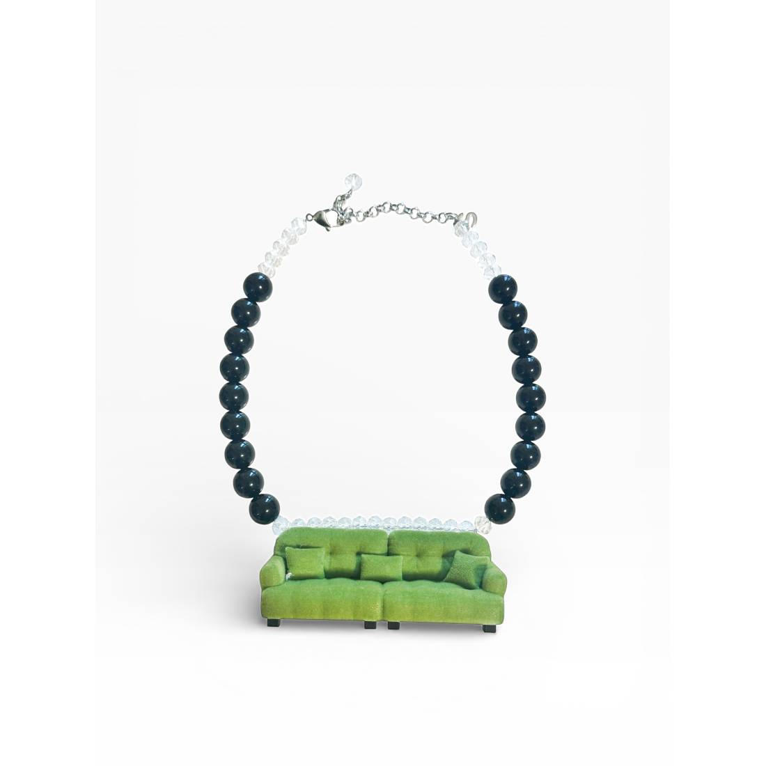 COLLANA DIVANO VERDE IN VELLUTO