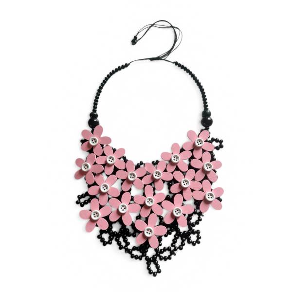 COLLANA MARGHERITE ROSA